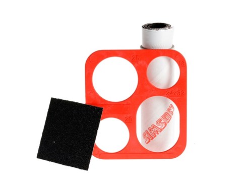 Afbeelding laden in galerijviewer, Simson bandenreparatierol met sjabloon 7x20cm
