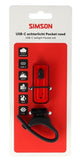 Simson usb-c led lamp pocket rood