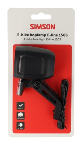 Cargue la imagen en el visor de la galería, Simson koplamp aurora e-line 150s
