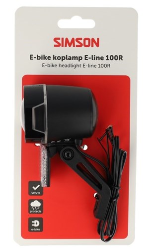 Chargez l'image dans la visionneuse de la galerie, Rema tip top nederland b.v. simson koplamp aurora e-line 100r - e-bike (ebike)
