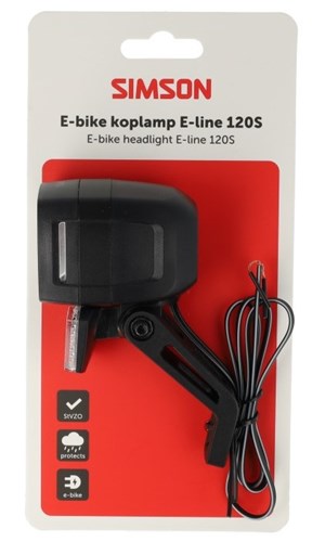 Rema tip top nederland b.v. simson koplamp aurora e-line 120s - e-bike (ebike)