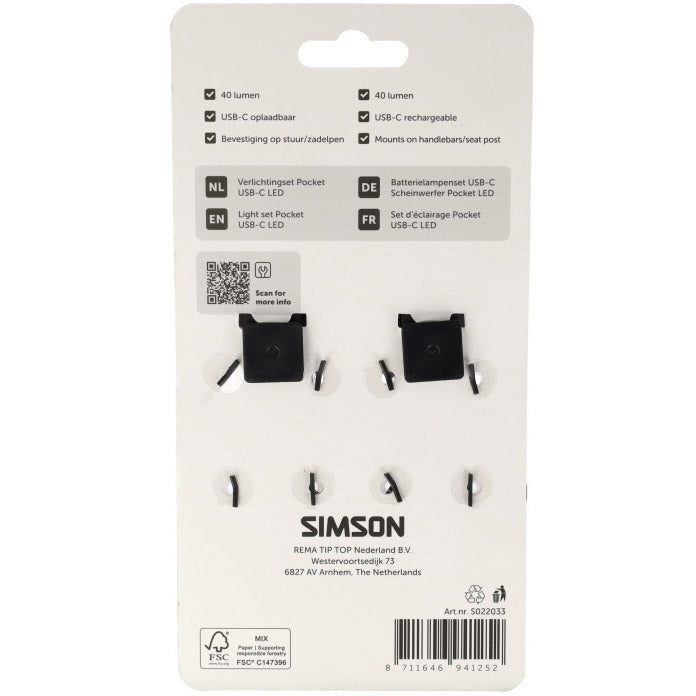 Load image into Gallery viewer, Simson verlichtingset aurora pocket
