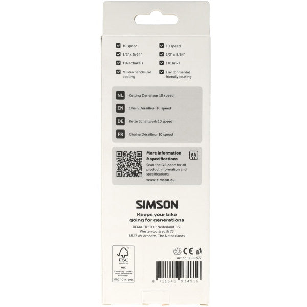 Cargue la imagen en el visor de la galería, Simson ketting derailleur 10v hg
