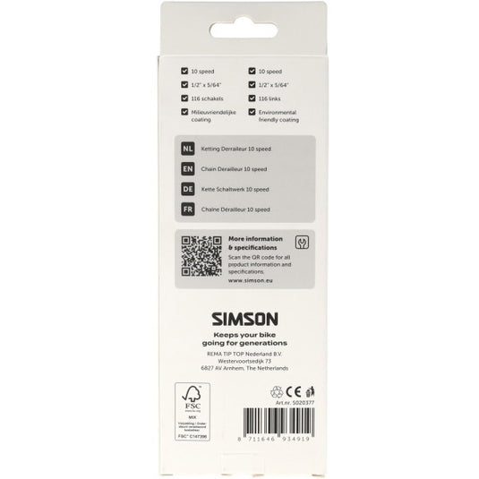 Simson ketting derailleur 10v hg