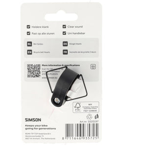 Simson fietsbel hartjes