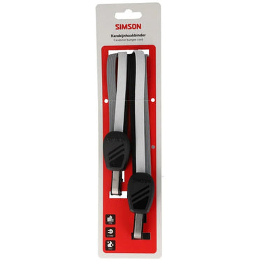 Simson karabijnhaakbinder 71cm zwart wit grijs