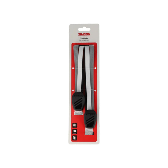 Simson triobinder 71cm zwart wit grijs