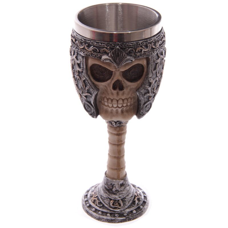 Load image into Gallery viewer, Strijder schedel gothic decoratieve kelk
