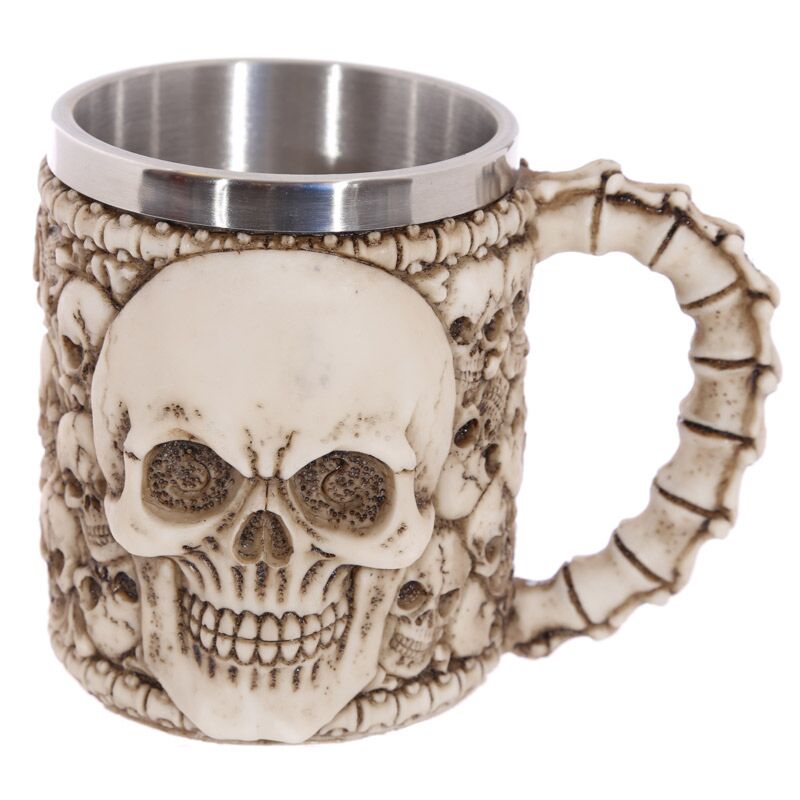 Load image into Gallery viewer, Schedels met schedel embleem decoratieve bierpul
