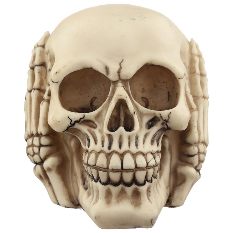 Load image into Gallery viewer, Set van 3 schedels horen zien zwijgen woonaccessoire
