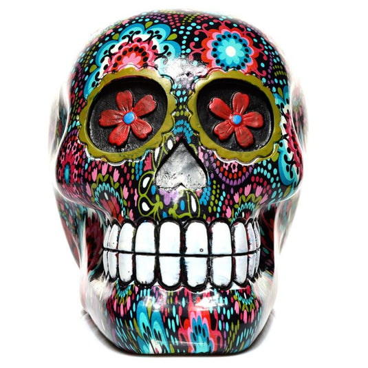 Dia de los muertos mexicaans doodshoofd bloemen woonaccessoire