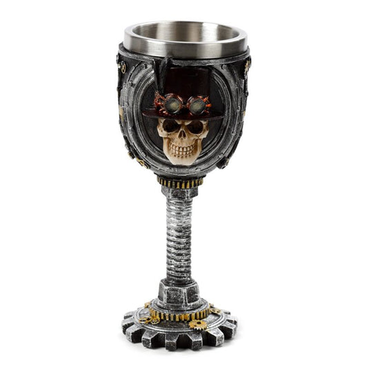 Steampunk schedel decoratieve kelk