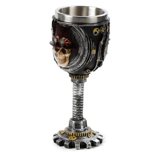 Steampunk schedel decoratieve kelk