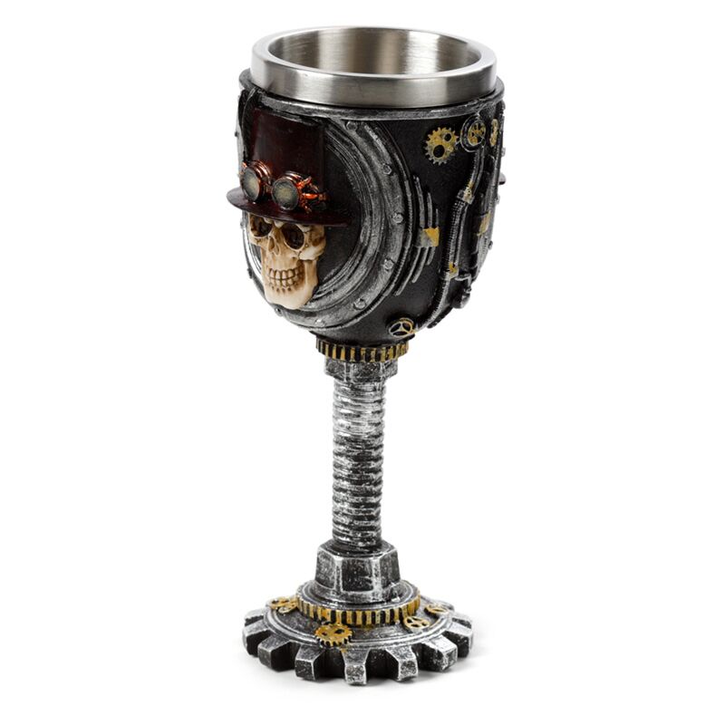 Load image into Gallery viewer, Steampunk schedel decoratieve kelk
