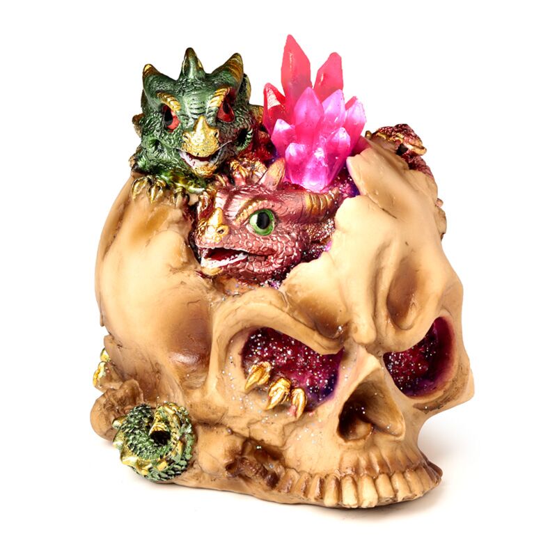Load image into Gallery viewer, Elements baby draak led kristal schedel
