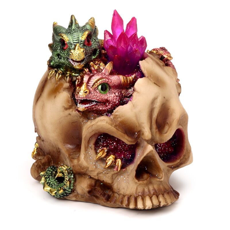 Load image into Gallery viewer, Elements baby draak led kristal schedel
