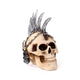Punk schedel met ketting messen hanekam