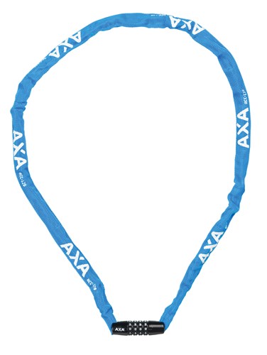 Afbeelding laden in galerijviewer, Axa slotketting rigid 120cm codeslot blauw (kaart)
