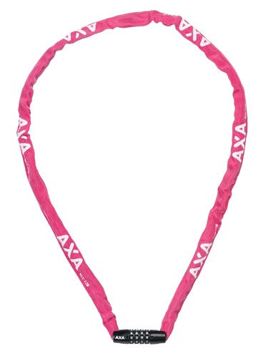 Axa kettingslot rigid rcc code 120x3,5 met polyester hoes - roze
