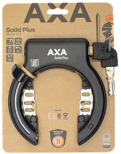 Axa ringslot solid plus zwart (kaart)
