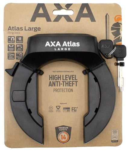 Cargue la imagen en el visor de la galería, Axa ringslot atlas large - zwart - art2 (op kaart)
