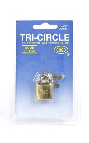 Tri circle hangslot 20mm kaart