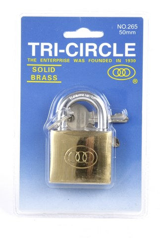 Tri circle hangslot 50mm kaart