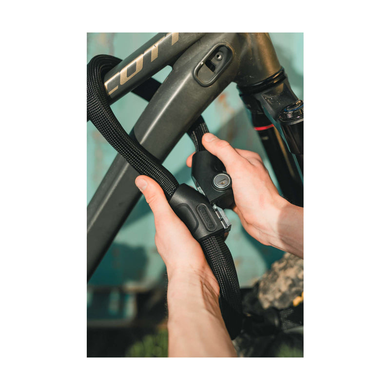 Afbeelding laden in galerijviewer, Abus fietsslot kettingslot - infinity loop 1806 - security level 6 - zwart - 110 cm - geschikt voor elektrische fietsen en stadsfietsen
