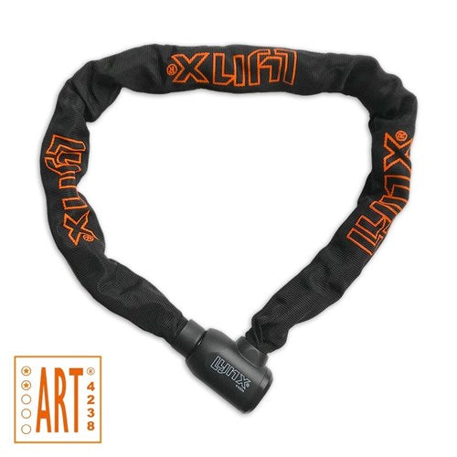 Load image into Gallery viewer, Lynx kettingslot art-2 100cmx9.0mm nylon hoes zwart op kaart
