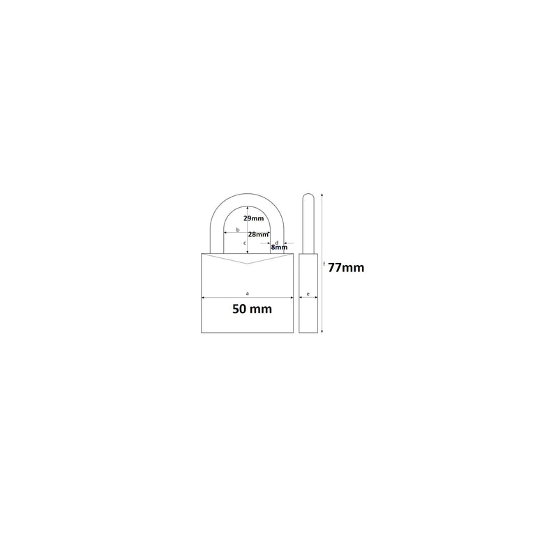Afbeelding laden in galerijviewer, Abus Messing hangslot 65 50mm Goud - 7 cm
