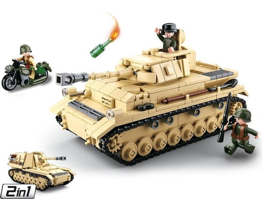 Sluban army wwii duitse tank (m38-b0693)