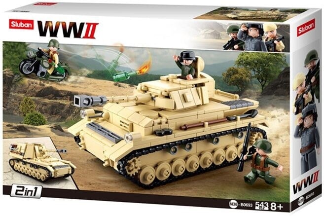 Load image into Gallery viewer, Sluban army wwii duitse tank (m38-b0693)
