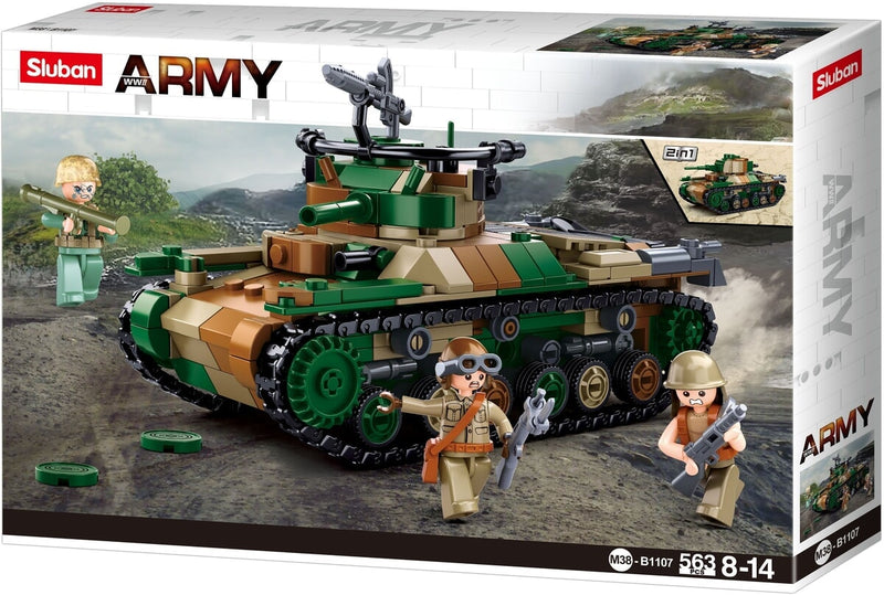 Load image into Gallery viewer, Sluban army type 97 middel tank (m38-b1107)
