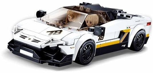 Sluban modelbricks italiaanse supercar wit (m38-b0957)