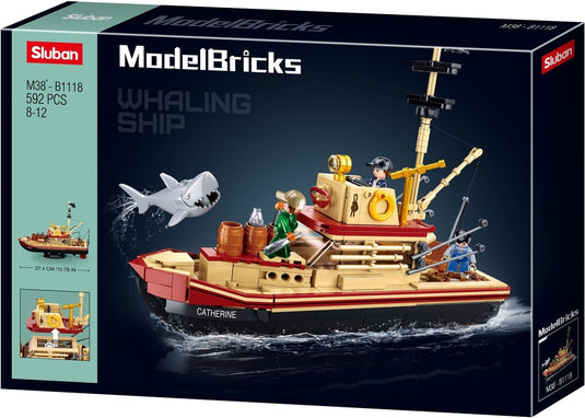 Sluban modelbricks de grote haai (m38-b1118)