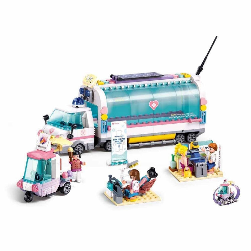 Load image into Gallery viewer, Sluban metropolis doctor-mobile nursing car (pull back) (m38-b1215)

