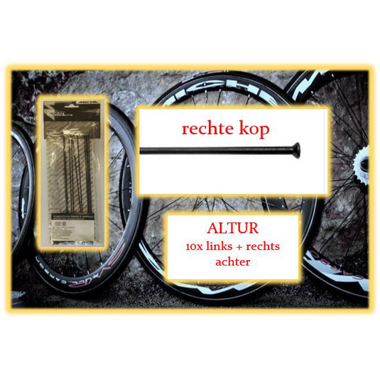 Miche spaak altur 282mm la+ra zwart (10st)
