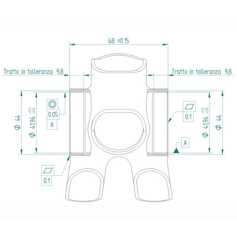 Miche Bracketas Press-Fit 68 X 42mm Evo Max