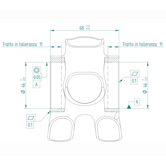 Miche bracketas bb30 68x46mm evo max