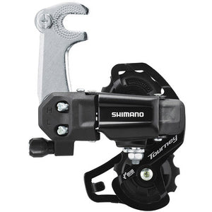 Shimano achterderailleur tourney 6 7v ss haak zwart