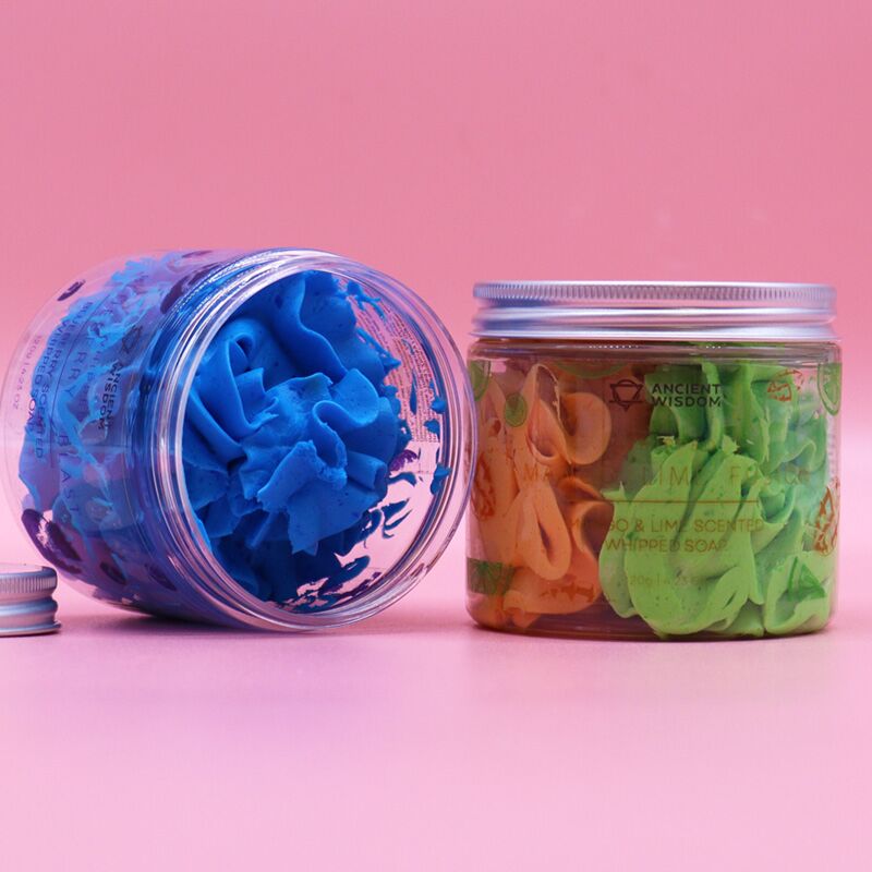 Load image into Gallery viewer, Bosbessen pot met whipped soap bodywash
