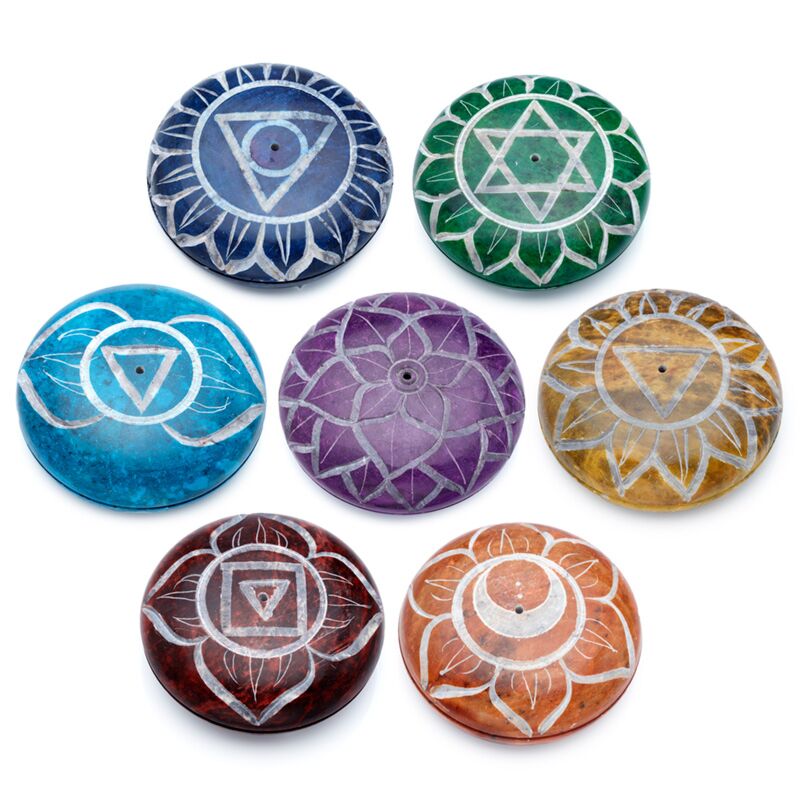 Load image into Gallery viewer, Zeepsteen chakra steen wierookhouder
