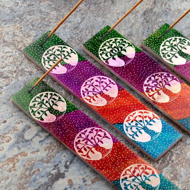 Load image into Gallery viewer, Tree of life zeepsteen wierookhouder
