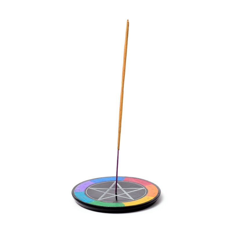 Load image into Gallery viewer, Zeepsteen chakra pentagram ster wierookhouder schaaltje
