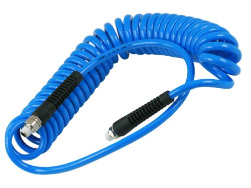Spiraalslang pu 6.5x10 1 4 buitendraad 7.5mtr blauw