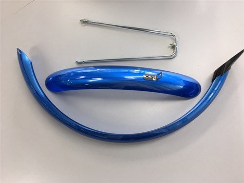 Stel spatborden 20 inch 58mm pvc blauw eurofender