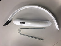 Eurofender stel spatborden 24 inch 58mm pvc wit