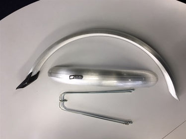 Eurofender stel spatborden 20 inch 50 pvc zilver
