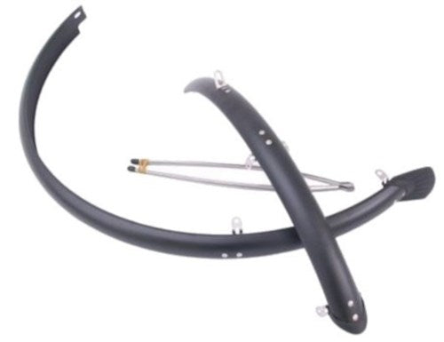 Sunny wheel kunststof spatbordset 28 inch mat zwart 50 mm