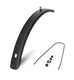 Eurofender voorspatbord 28 inch 58mm vlak mat zwart tempo square